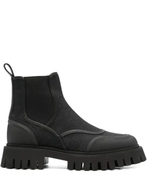 Gucci GG canvas Chelsea boots Black 751711FABSQ