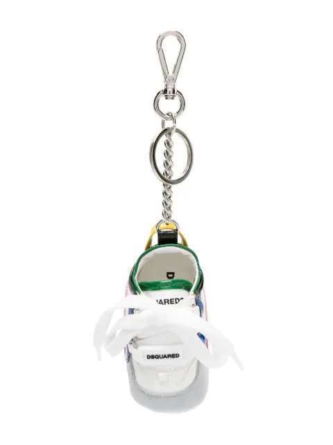 DSQUARED2 sneaker-motif leather keychain White KRM008218907016