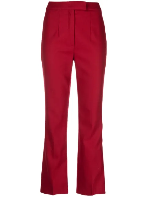 John Galliano Pre-Owned 1990s straight-leg wool trousers Red GAL071A