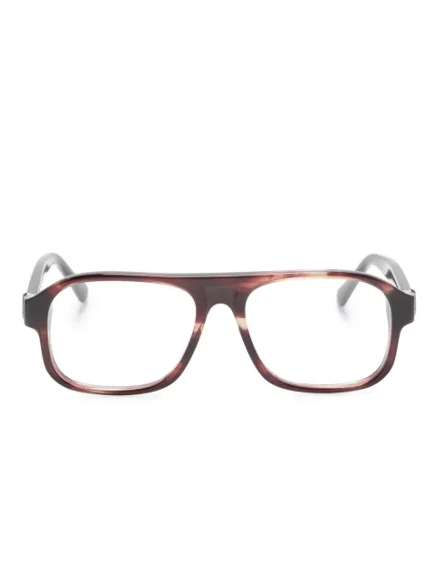 Moncler Eyewear ML5198 Rectangular Eyeglasses Brown ML5198