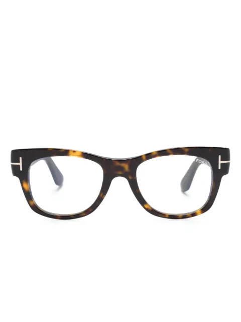 TOM FORD Eyewear FT5040B tortoiseshell square-frame glasses Brown FT5040B