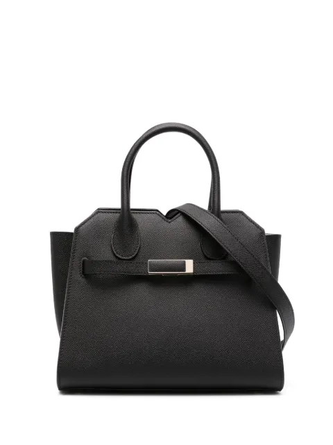 Valextra mini Milano leather tote bag Black WBMI0006010LOC99NN