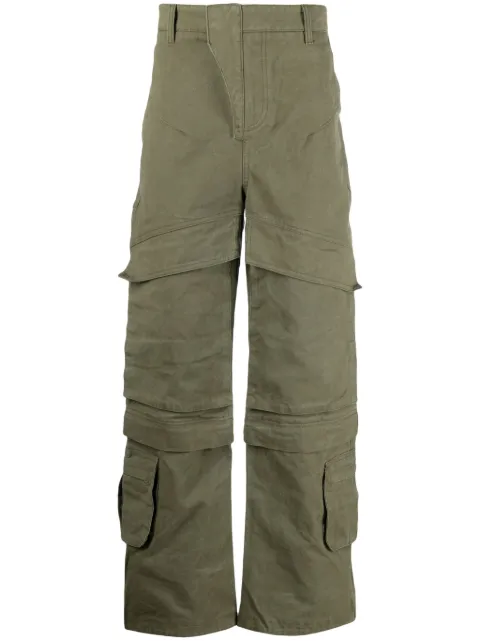 ENTIRE STUDIOS Hard wide-leg cargo trousers Green ES2220