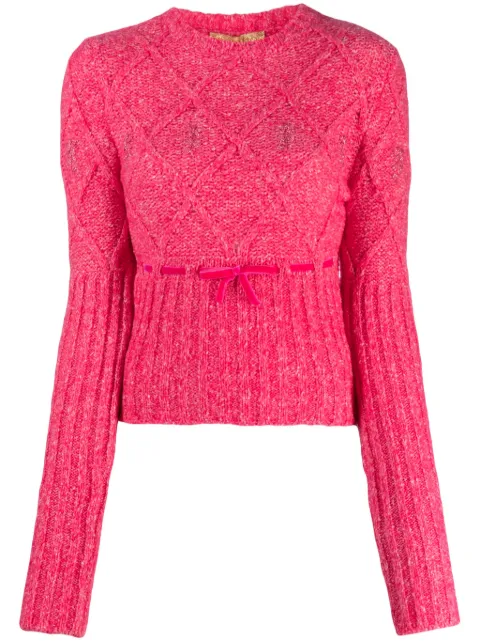 CORMIO floral-embroidered sweater Pink OMA5