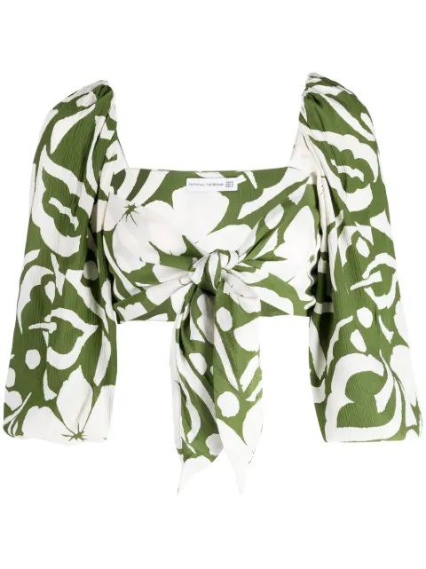 Faithfull Margherita floral-print crop top Multicolour FF2577PFO