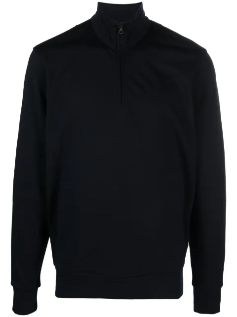 Orlebar Brown half-zip wool jumper Grey 278756