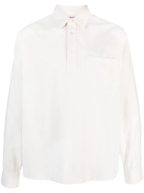Orlebar Brown long-sleeve cotton shirt White 278747