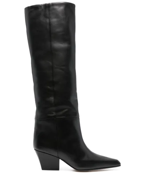 Paris Texas knee-high leather boots Black PX1119XLTH3