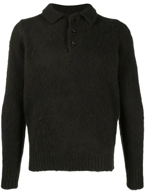 ASPESI Shetland polo sweater Green M1845165
