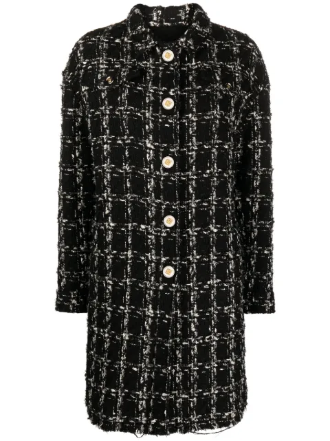 Giambattista Valli checked tweed coat Black 23FWPVZM800517CHE