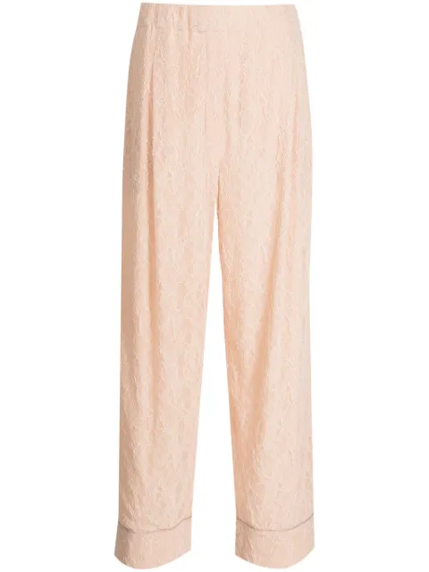 Philosophy Di Lorenzo Serafini lace wide-leg trousers Neutrals A03187134