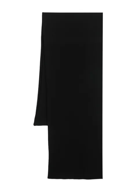 Drumohr ribbed-knit cashmere scarf Black D8K801