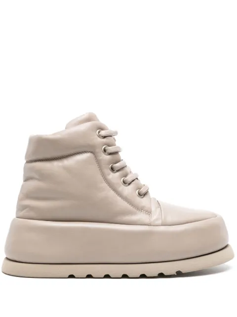 Marsèll 65mm Bombo leather boots Neutrals MW7065092