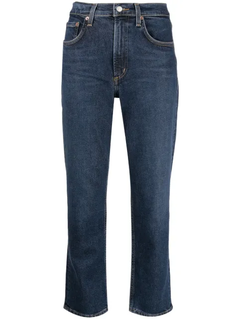 AGOLDE Kye straight-leg cropped jeans Blue A9100C3026