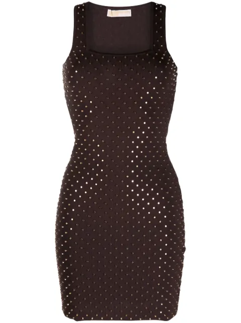 Michael Michael Kors stud-embellished sleeveless minidress Brown MF381UI5ZV