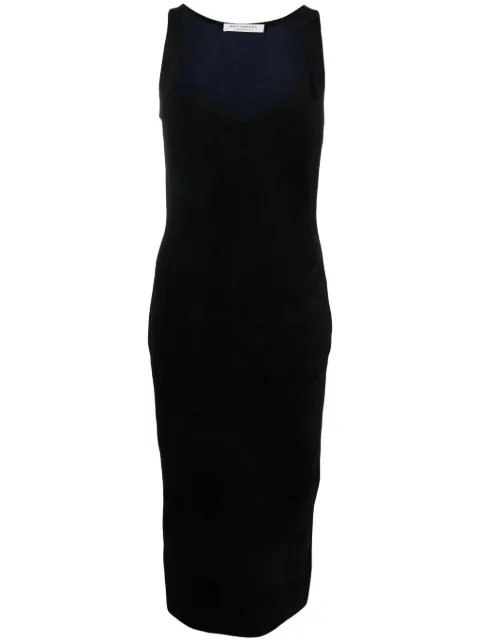 Philosophy Di Lorenzo Serafini sweetheart-neck sleeveless dress Black A04917105