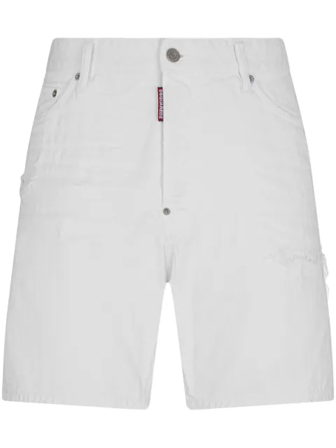 DSQUARED2 White Bull denim shorts White S71MU0799STN833