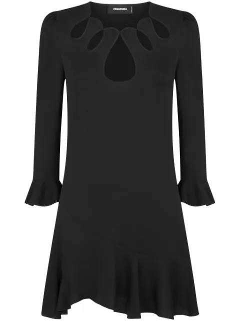 DSQUARED2 cut out-detail long-sleeve minidress Black S75CV0762S76512