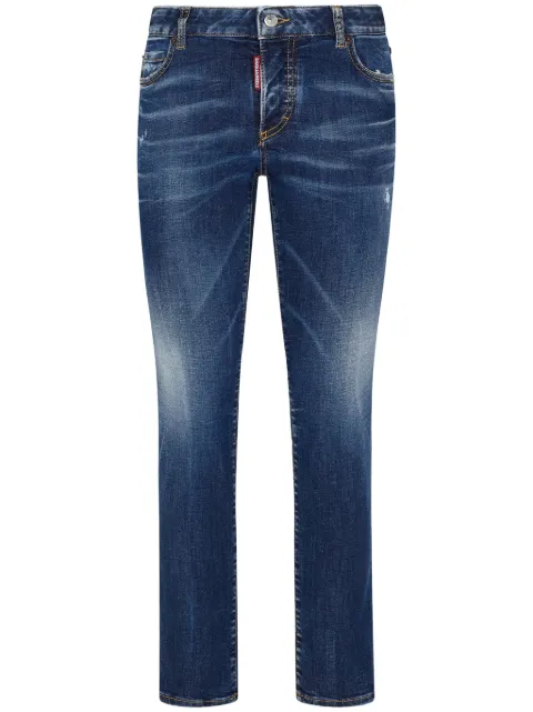 DSQUARED2 faded slim-cut jeans Blue S75LB0886S30789
