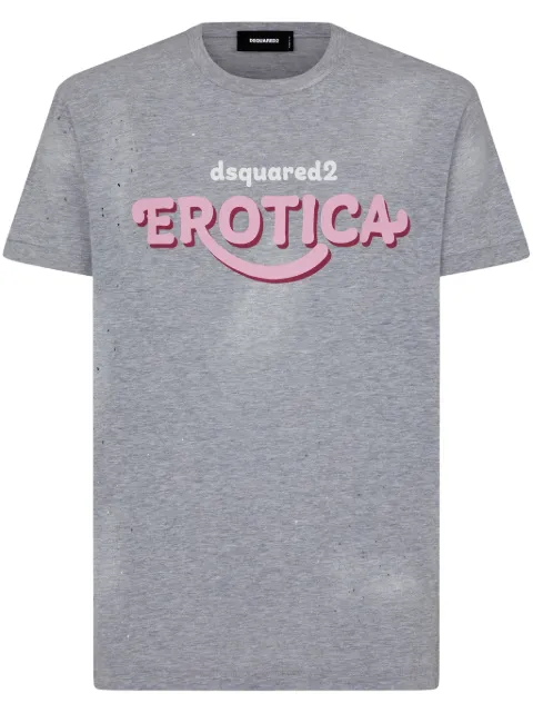 DSQUARED2 Erotica cotton T-shirt Grey S74GD1250S22146