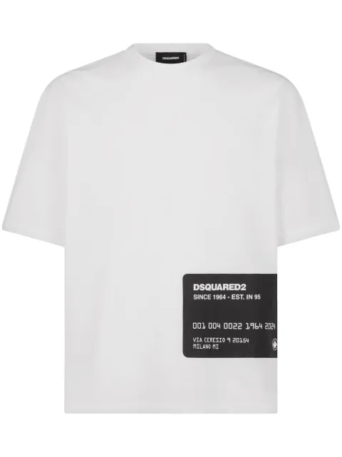 DSQUARED2 logo-print cotton T-shirt White S74GD1237S23009