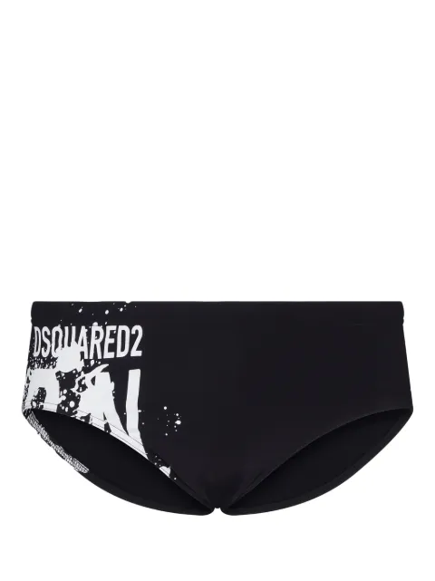 DSQUARED2 logo-print swim trunks Black D7B2E5410ISA01