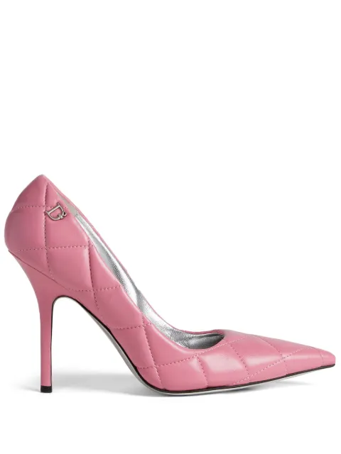 DSQUARED2 100mm quilted leather pumps Pink PPW010818905143