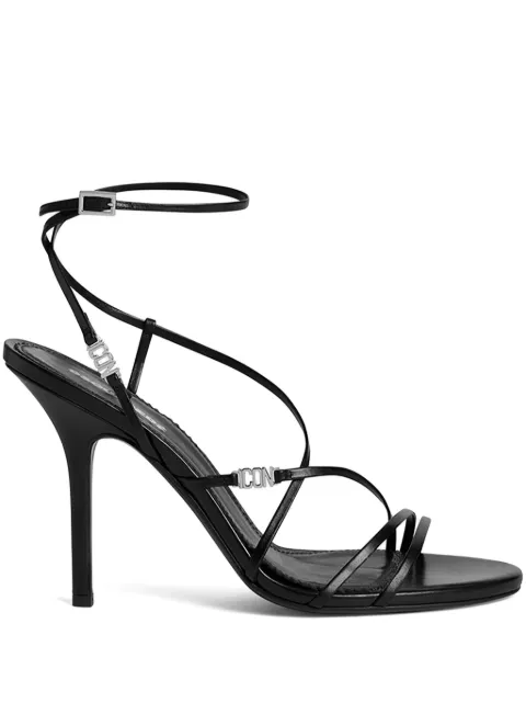 DSQUARED2 Icon Evening leather sandals Black HSW023301500001