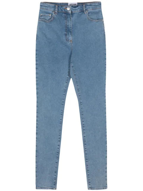 MOSCHINO JEANS logo-engraved button jeans Blue 03418238