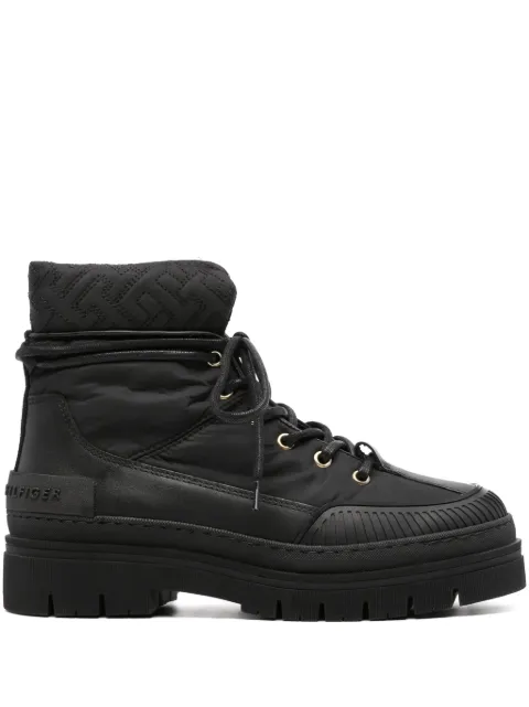 Tommy Hilfiger quilted panelled boots Black FW0FW07502