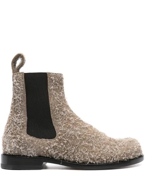 LOEWE textured round-toe boots Green L814S05X10