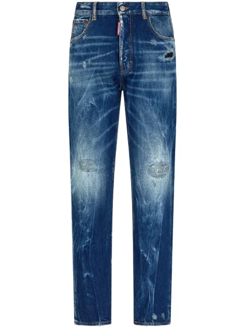 DSQUARED2 distressed slim-leg jeans Blue S72LB0719S30891