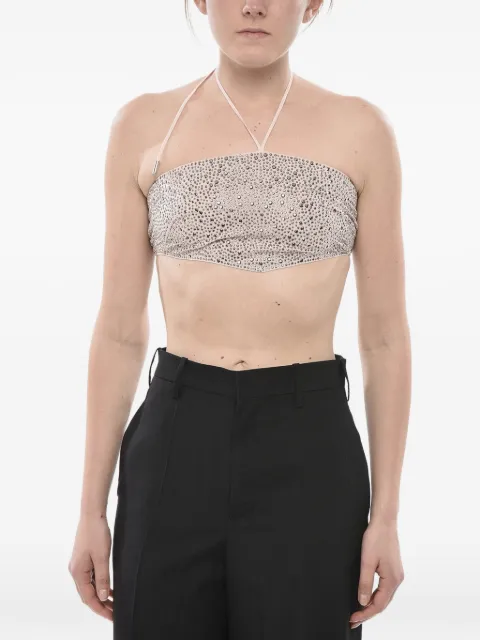 DSQUARED2 crystal-embellished bandeau top Pink S75NC1054S78533