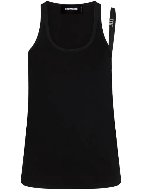 DSQUARED2 Icon strap-detailed tank top Black S79NL0004S23009