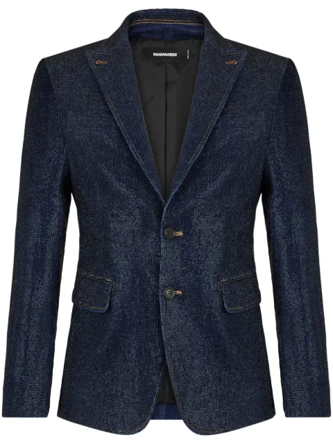 DSQUARED2 single-breasted denim blazer Blue S74BN1236S30342