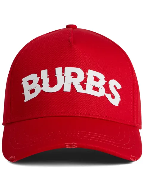 DSQUARED2 Burbs printed baseball cap Red BCM079605C00001