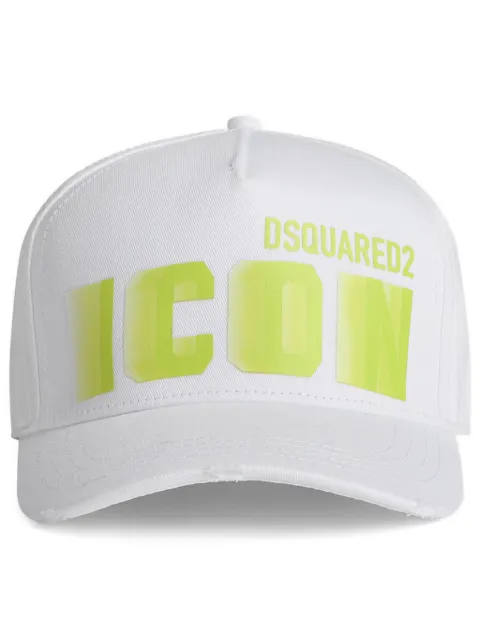 DSQUARED2 logo-print baseball hat White BCM079405C00001