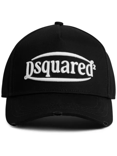 DSQUARED2 logo-embroidered baseball hat Black BCM078105C00001