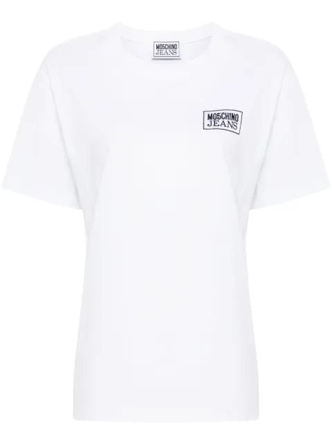 MOSCHINO JEANS logo-printed T-shirt White A07098262