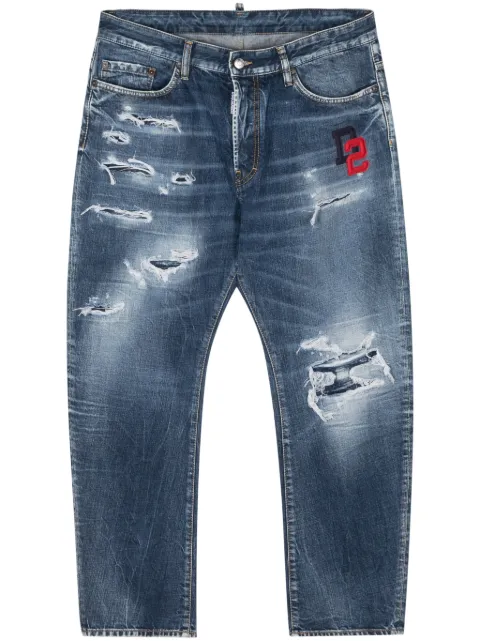 DSQUARED2 Bro ripped cropped jeans Blue S74LB1435S30309