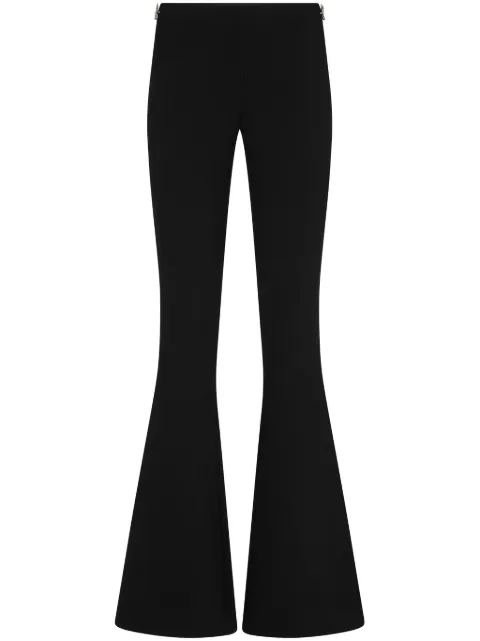 DSQUARED2 logo-plaque flared trousers Black S72KA1237S60567