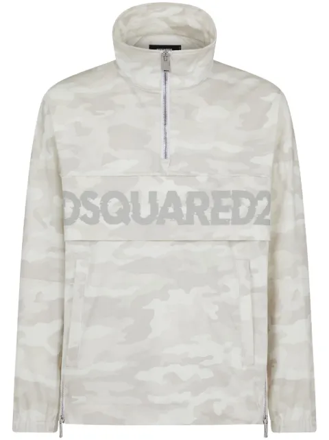 DSQUARED2 camouflage-print sports jacket Grey S74AM1485S78505