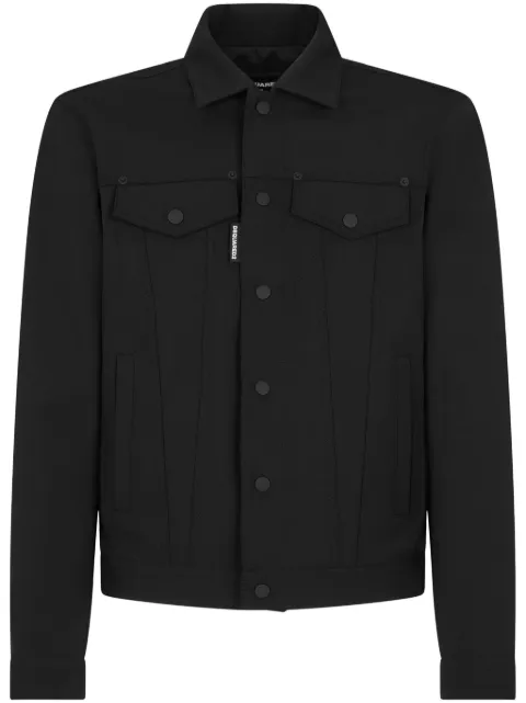 DSQUARED2 button-up shirt jacket Black S74AM1482S40320