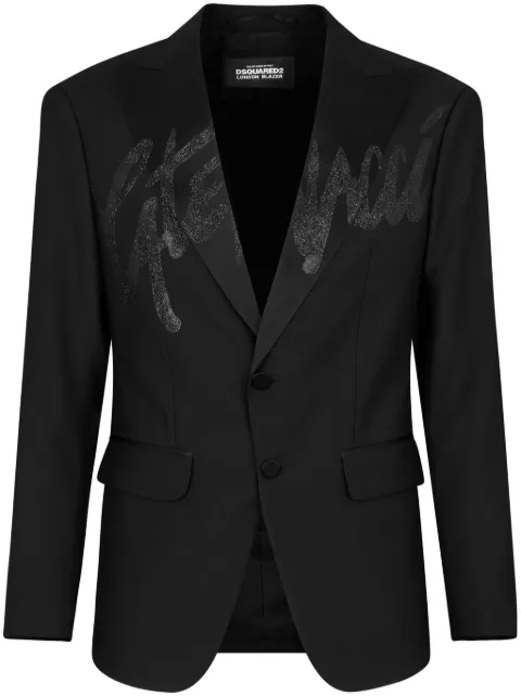 DSQUARED2 London single-breasted blazer Black S74BN1229S39408