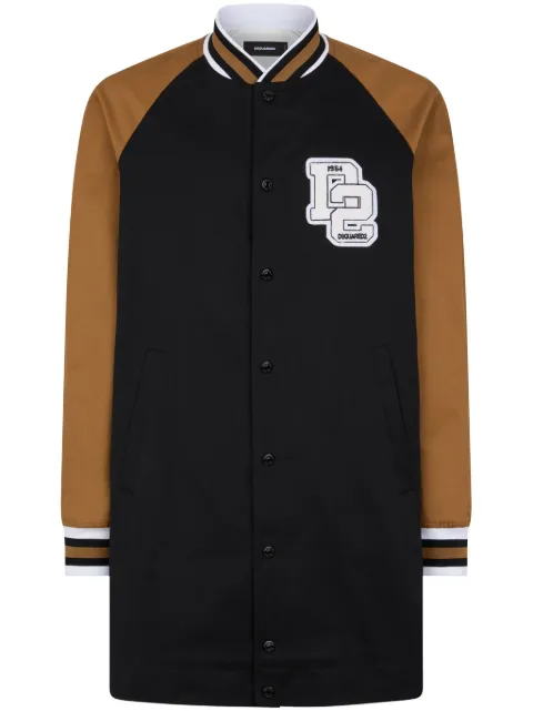 DSQUARED2 logo-appliqué varsity coat Black S74AA0286S39021