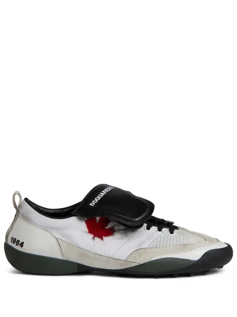 DSQUARED2 maple-leaf leather sneakers Neutrals SNM036123807437
