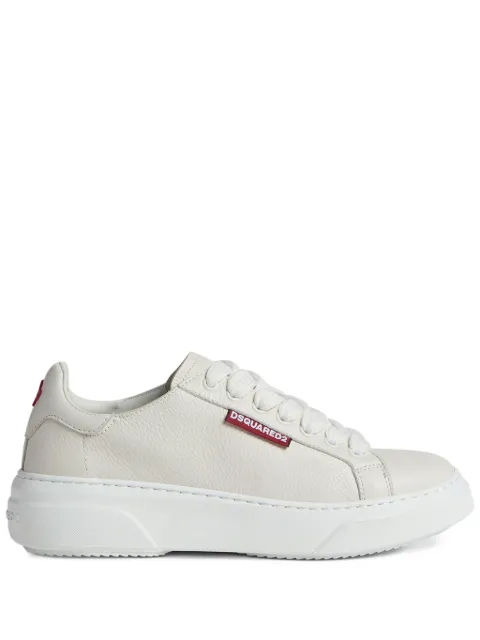 DSQUARED2 logo-embossed lace-up sneakers White SNW035425107398