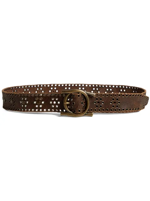 DSQUARED2 perforated leather belt Brown BEM009401502402