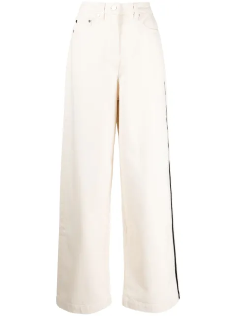 Peter Do high-rise wide-leg jeans Neutrals PDSS23U172DECO050OFFWHITE