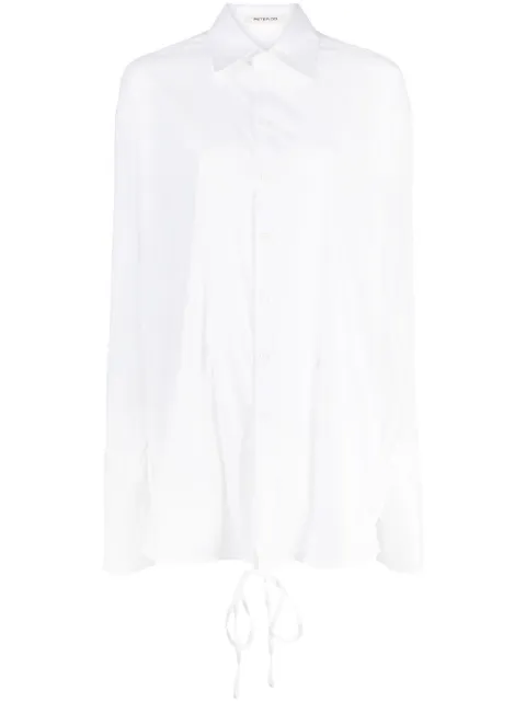 Peter Do drop-shoulder long-sleeve shirt White PDSS23U474CO070OFFWHITE